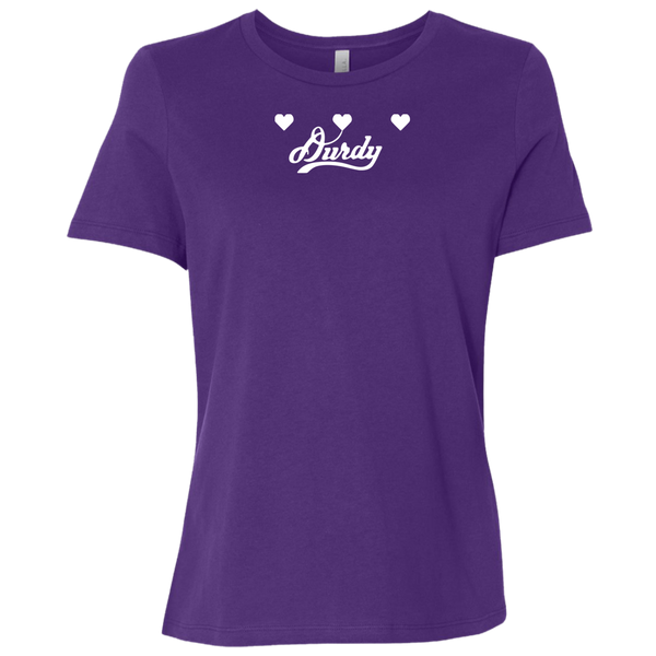 Triple Heart Durdy Bella + Canvas Ladies' Relaxed Jersey Short-Sleeve T-Shirt