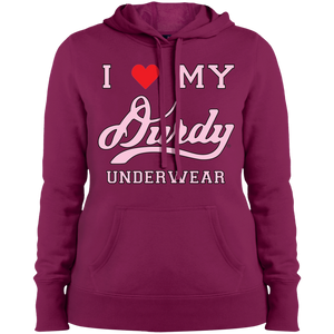 I Love Durdy Underwear Sport-Tek Ladies' Pullover Hooded Sweatshirt