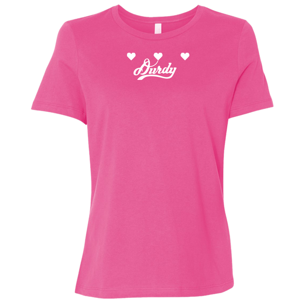 Triple Heart Durdy Bella + Canvas Ladies' Relaxed Jersey Short-Sleeve T-Shirt