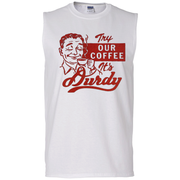 Durdy Coffee Gildan Men's Ultra Cotton Sleeveless T-Shirt