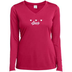 Triple Heart Durdy Sport-Tek Ladies' LS Performance V-Neck T-Shirt