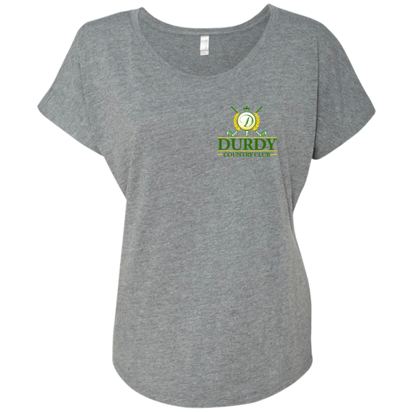 Durdy Country Club Ladies' Triblend Dolman Sleeve