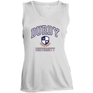 Durdy University Sport-Tek Ladies' Sleeveless Moisture Absorbing V-Neck
