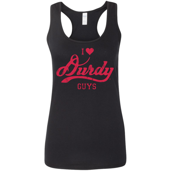 Love Durdy Guys Gildan Ladies' Softstyle Racerback Tank
