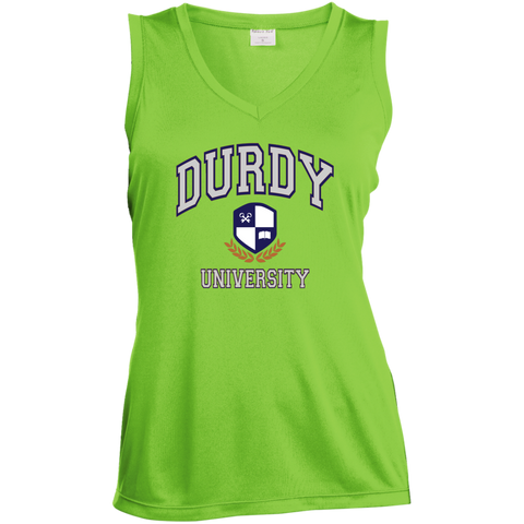 Durdy University Sport-Tek Ladies' Sleeveless Moisture Absorbing V-Neck