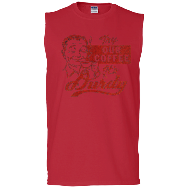 Durdy Coffee Gildan Men's Ultra Cotton Sleeveless T-Shirt